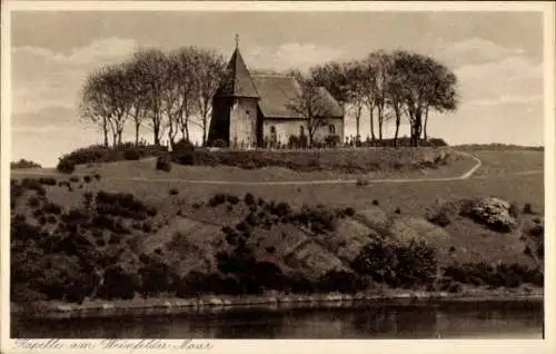 Ak Schalkenmehren in der Eifel, Weinfelder Maar, Kapelle