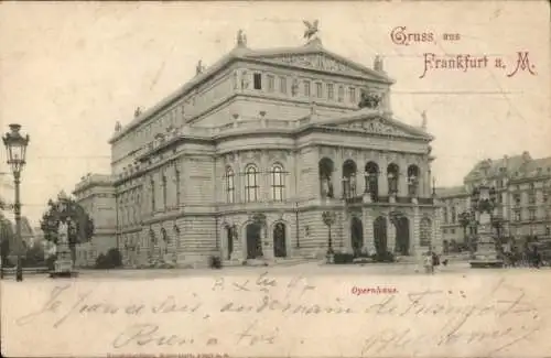 Ak Frankfurt am Main, Opernhaus,   Architektur