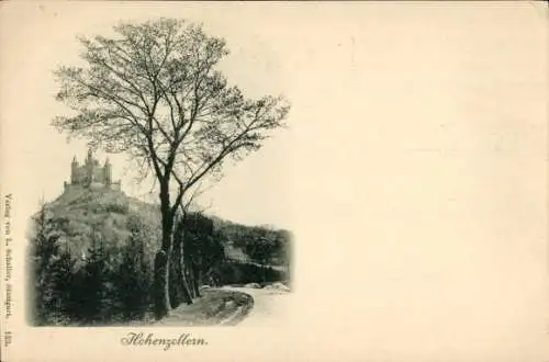 Ak Zimmern Bisingen im Zollernalbkreis, Burg Hohenzollern, Teilansicht