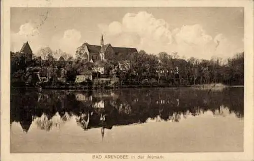 Ak Arendsee in der Altmark, Teilansicht, Kirche