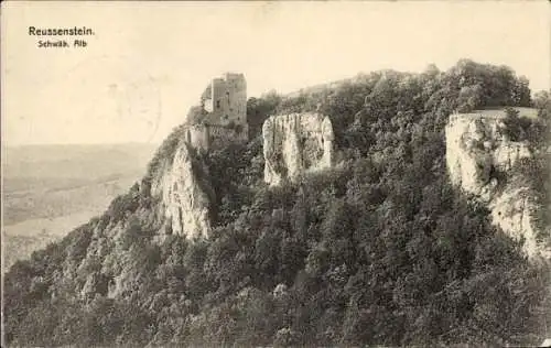 Ak Neidlingen an der Teck Baden Württemberg, Burgruine Reußenstein