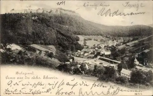 Ak Königstein an der Elbe Sächsische Schweiz, Festung Königstein