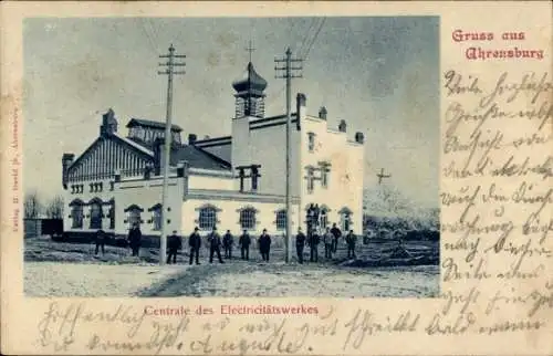 Ak Ahrensburg in Holstein, Zentrale des Elektrizitätswerkes