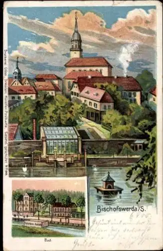 Litho Bischofswerda in Sachsen, Gesamtansicht, Bad
