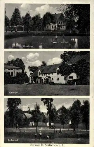 Ak Seitschen Göda in der Oberlausitz, Rittergut, Gasthaus, Teilansicht