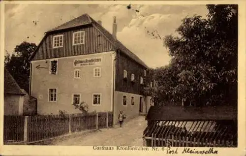 Ak Kronförstchen Großdubrau in Sachsen, Gasthaus Arthur Bleyl
