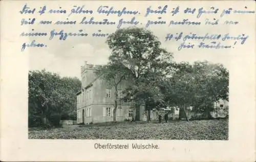 Ak Wuischke Weißenberg in Sachsen, Oberförsterei