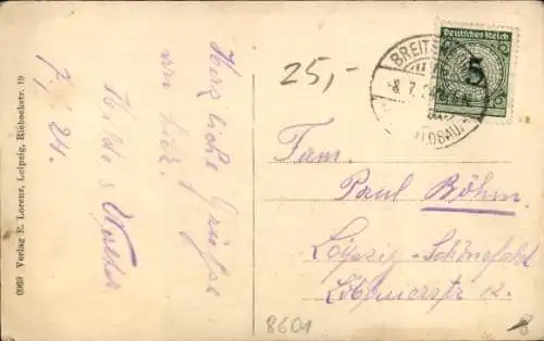 Ak Kubschütz in Sachsen,  Kroschk's Gasthof