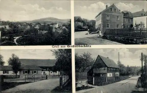Ak Großdöbschütz Obergurig in der Lausitz, Panorama, Teilansichten
