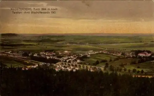 Ak Demitz-Thumitz in der Oberlausitz, Blick vom Klosterberg, Panorama