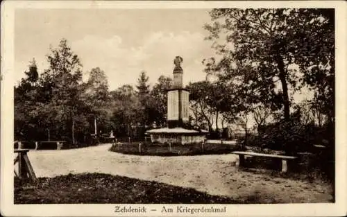 Ak Zehdenick in der Mark, Kriegerdenkmal
