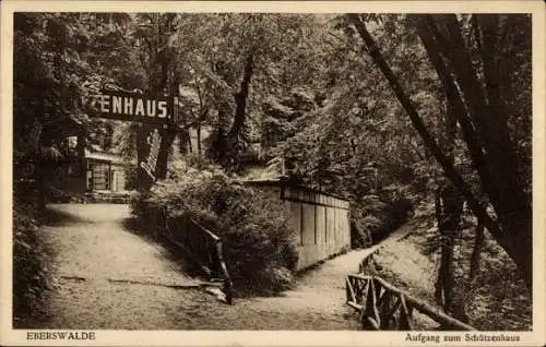 Ak Eberswalde in der Mark, Aufgang zum Schützenhaus