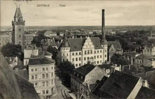 Ak Cottbus in der Niederlausitz, Totalansicht