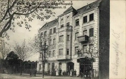 Ak Berlin Köpenick, Restaurant Colonie Sorgenfrei, Rudower Straße 15