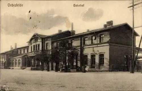 Ak Oebisfelde in Sachsen Anhalt, Bahnhof