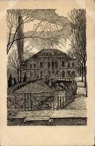 Künstler Ak Güstrow in Mecklenburg, Domschule