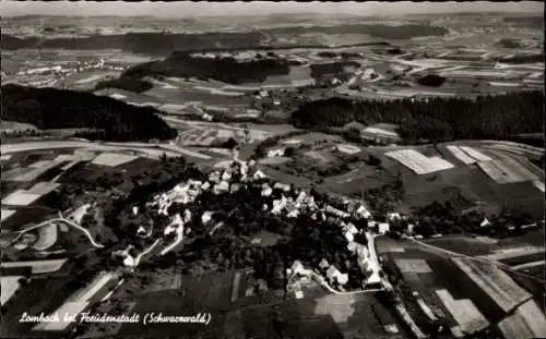 Ak Lombach Loßburg im Schwarzwald, Fliegeraufnahme