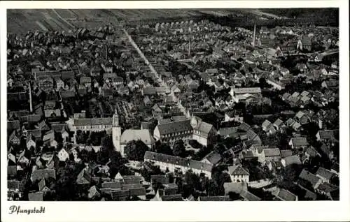 Ak Pfungstadt Hessen, Fliegeraufnahme