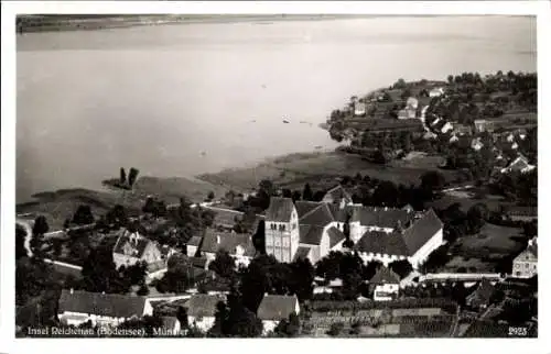 Ak Insel Reichenau Bodensee, Fliegeraufnahme