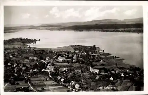 Ak Insel Reichenau Bodensee, Fliegeraufnahme