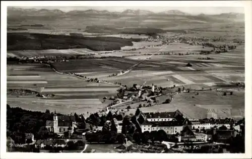 Ak Leutkirch im Allgäu Württemberg, Schloss Zeil, Luftbild