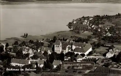 Ak Insel Reichenau Bodensee, Fliegeraufnahme