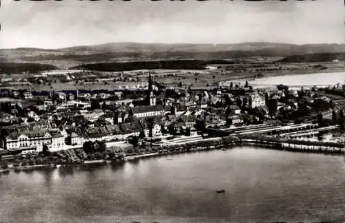 Ak Radolfzell am Bodensee, Fliegeraufnahme