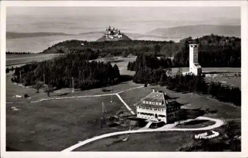 Ak Onstmettingen Albstadt in Württemberg, Hoher Raichberg, Fliegeraufnahme