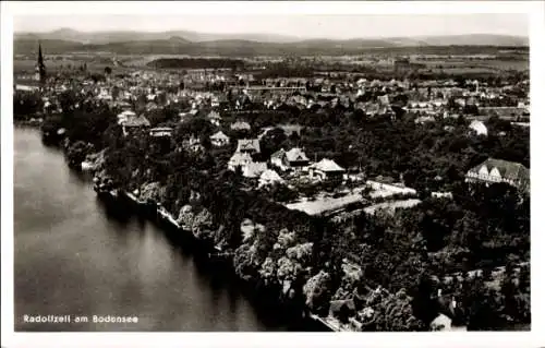 Ak Radolfzell am Bodensee, Panoramablick, Bodensee, Stadtansicht,  Architektur