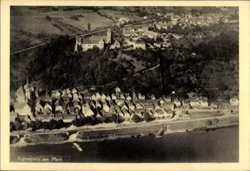Ak Rothenfels am Main Unterfranken, Fliegeraufnahme