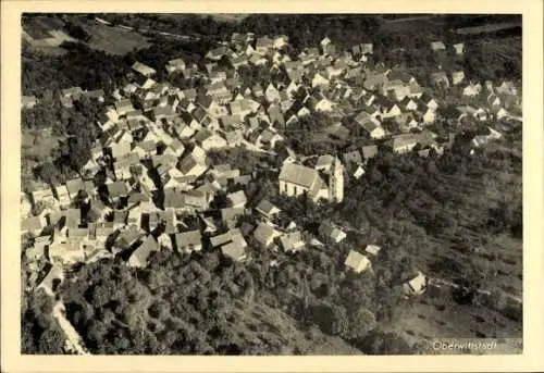 Ak Oberwittstadt Ravenstein in Baden, Fliegeraufnahme