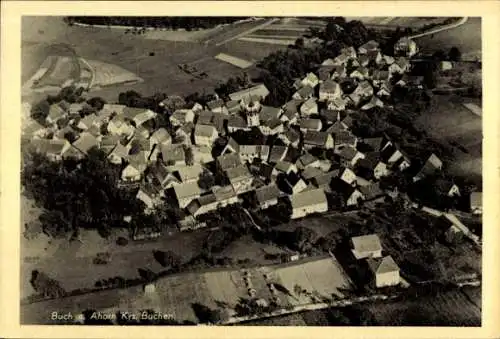 Ak Buch am Ahorn Ahorn in Baden; Fliegeraufnahme