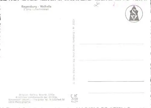 Ak Regensburg an der Donau Oberpfalz,   Gebäude, Stadtansicht, Walhalla, Flussansicht