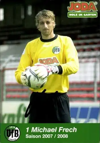 Autogrammkarte Fußballer Michael Frech, VFB Lübeck, Autogramm
