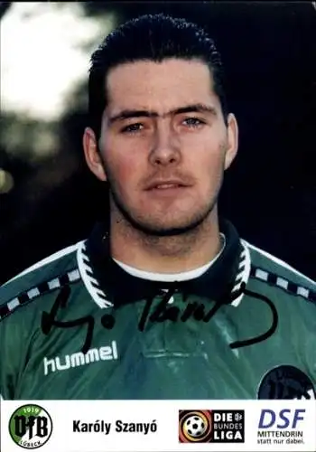 Autogrammkarte Fußballer Karóly Szanyó, VFB Lübeck, Autogramm