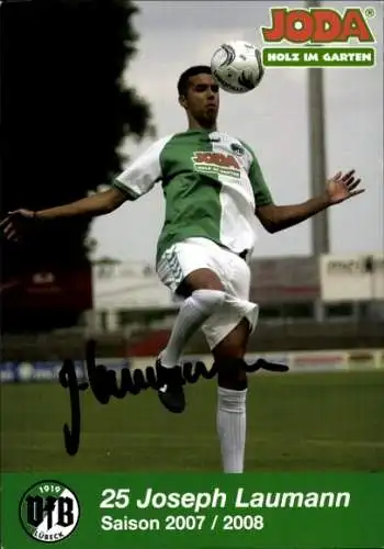Autogrammkarte Fußballer Joseph Laumann, VfB Lübeck, Autogramm