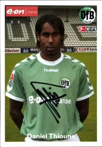 Autogrammkarte Fußballer Daniel Thioune, VfB Lübeck, Autogramm
