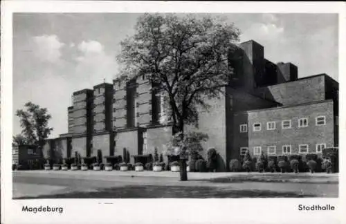 Ak Magdeburg an der Elbe, Stadthalle