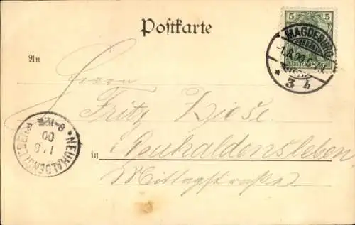 Ak Magdeburg an der Elbe, Elbe, Dom