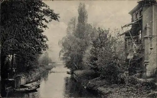 Ak Ginneken Breda Nordbrabant Niederlande, Rivier de Mark