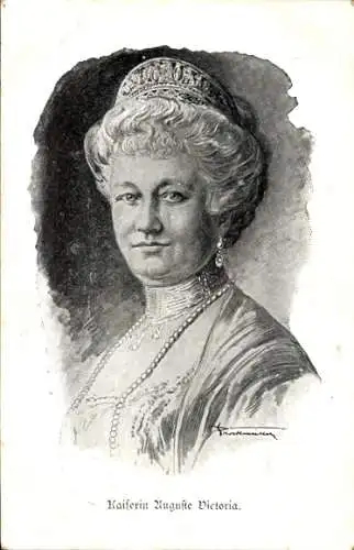 Künstler Ak Kaiserin Auguste Viktoria, Portrait