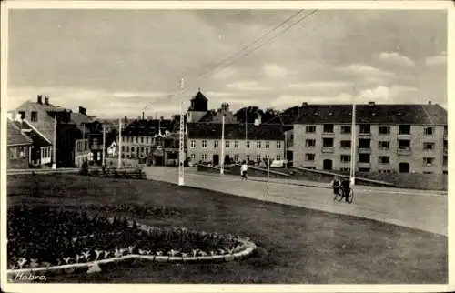 Ak Hobro Mariagerfjord Dänemark, Straßenpartie
