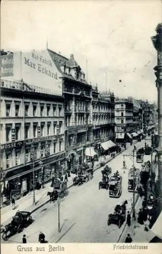 Ak Berlin Mitte, Friedrichstraße, Geschäfte, Hutfabrik Max Eckard