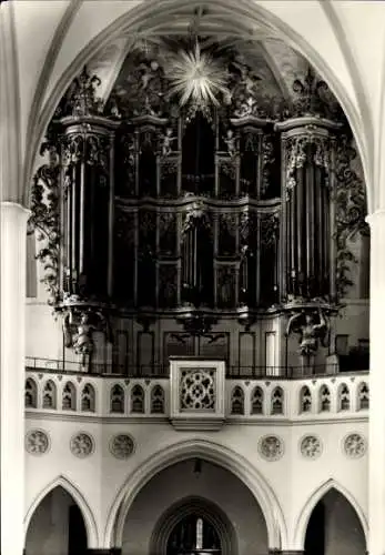 Ak Berlin Mitte, St. Marien-Kirche, Orgel von Joachim Wagner