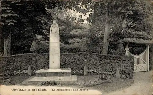 Ak Ouville la Riviere Seine Maritime, Monument aux Morts