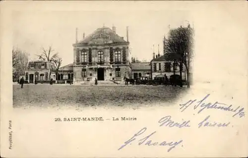 Ak Saint Mandé Val de Marne, Rathaus