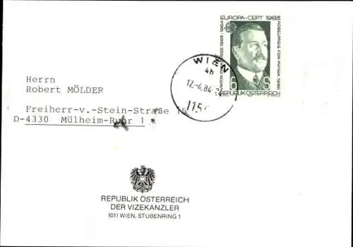 Foto Politiker Dr. Norbert Steger, Autogramm