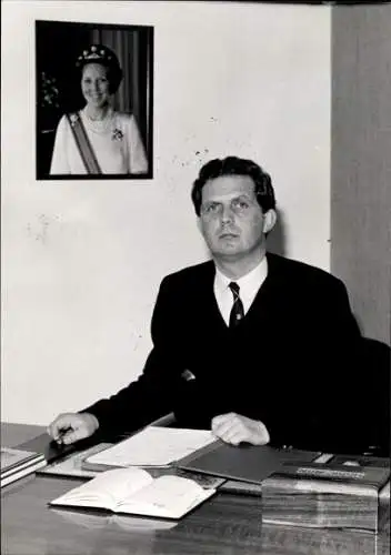 Foto Politiker E. Haaksma, Terschelling, Autogramm