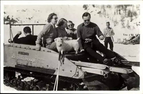 Ak Königin Juliana der Niederlande, Königliche Familie im Urlaub in Val d'Isere, April 1950