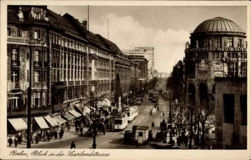 Ak Berlin Tiergarten, Potsdamer Platz, Kempinski Haus Vaterland, Saarlandstraße, Straßenbahnen